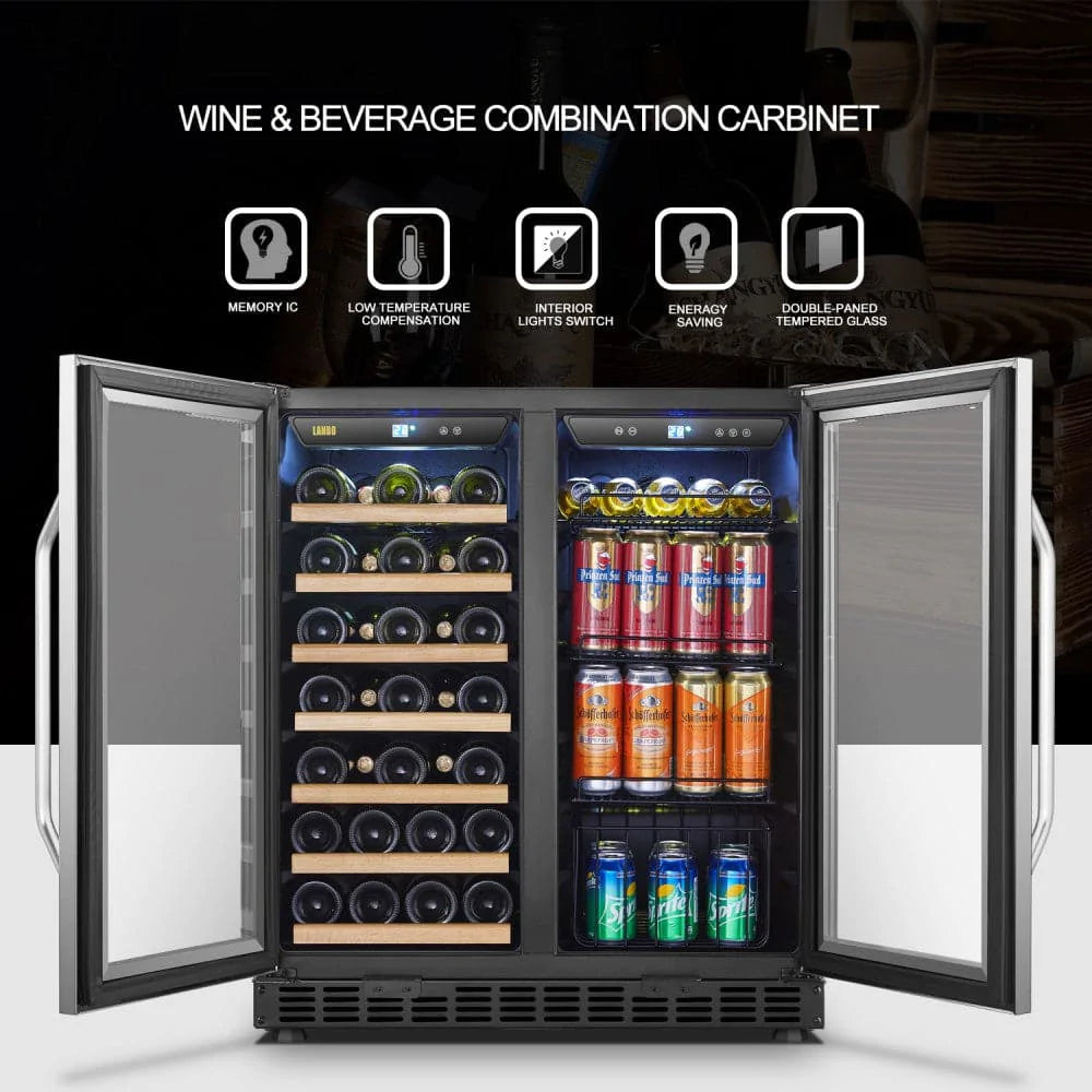Lanbo 30 Inch Wine And Beverage Cooler - LW3370B