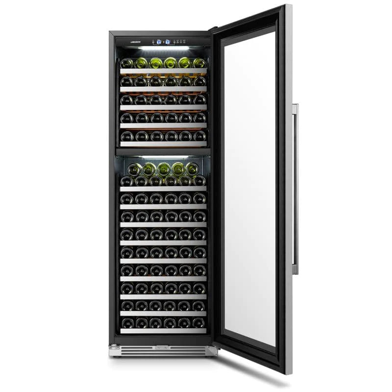 LanboPro 153 Bottle Capacity Dual Zone Wine Refrigerator - LP168D