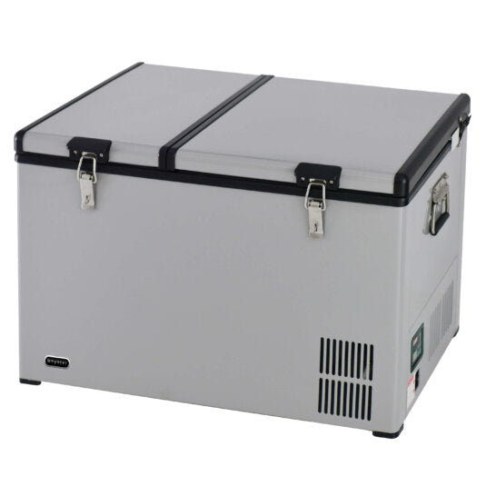 Whynter Quart Dual Zone Portable Fridge/Freezer with 12V Option and Wheels - FM-901DZ 90