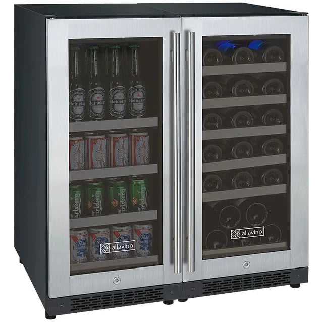 Allavino 30" Wine & Beverage Refrigerator - 3Z-VSWB15-2S20