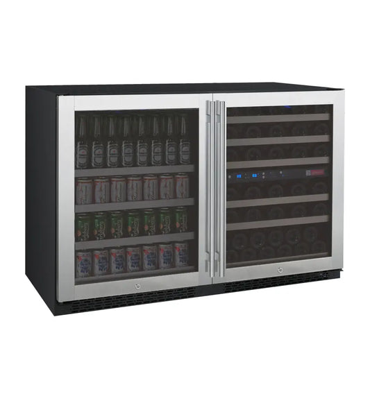 Allavino 47" Wide 56 Bottle/124 Can Wine and Beverage Refrigerator - 3Z-VSWB24-3S20