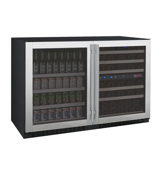 Allavino 47 Wide 56 Bottle/124 Can Wine and Beverage Refrigerator - 3Z-VSWB24-3S20