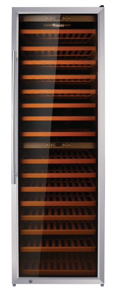 Vinovero 27-Inch Dual Zone Wine Cooler With 181 Bottle Capacity - WC-CN-0181-D