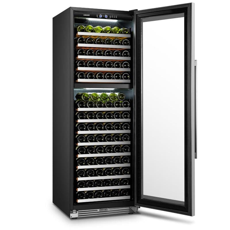LanboPro 153 Bottle Capacity Dual Zone Wine Refrigerator - LP168D