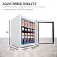 Whynter Beverage Refrigerator With Lock – Stainless Steel 90 Can Capacity -BR-091WS