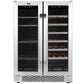 Whynter 24″ Built-In French Door Dual Zone Wine Refrigerator - BWB-2060FDS