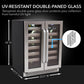 Whynter Elite 40 Bottle Seamless Stainless Steel Dual Zone Wine Refrigerator - BWR-401DS