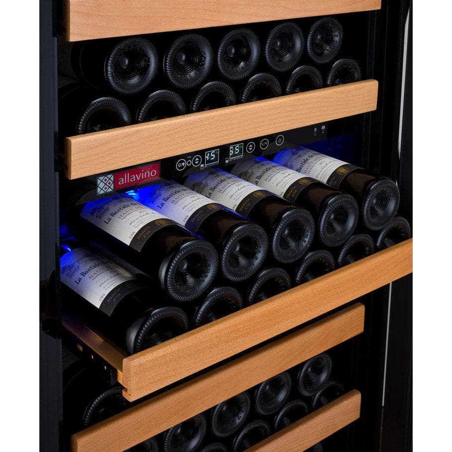 Allavino 24" Wide 99 Bottle Dual Zone Wine Refrigerator - YHWR99-2BR20