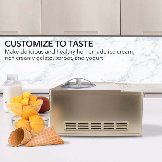 Whynter Compressor Ice Cream Maker & Yogurt Function with Stainless Steel Bowl - ICM-220SSY