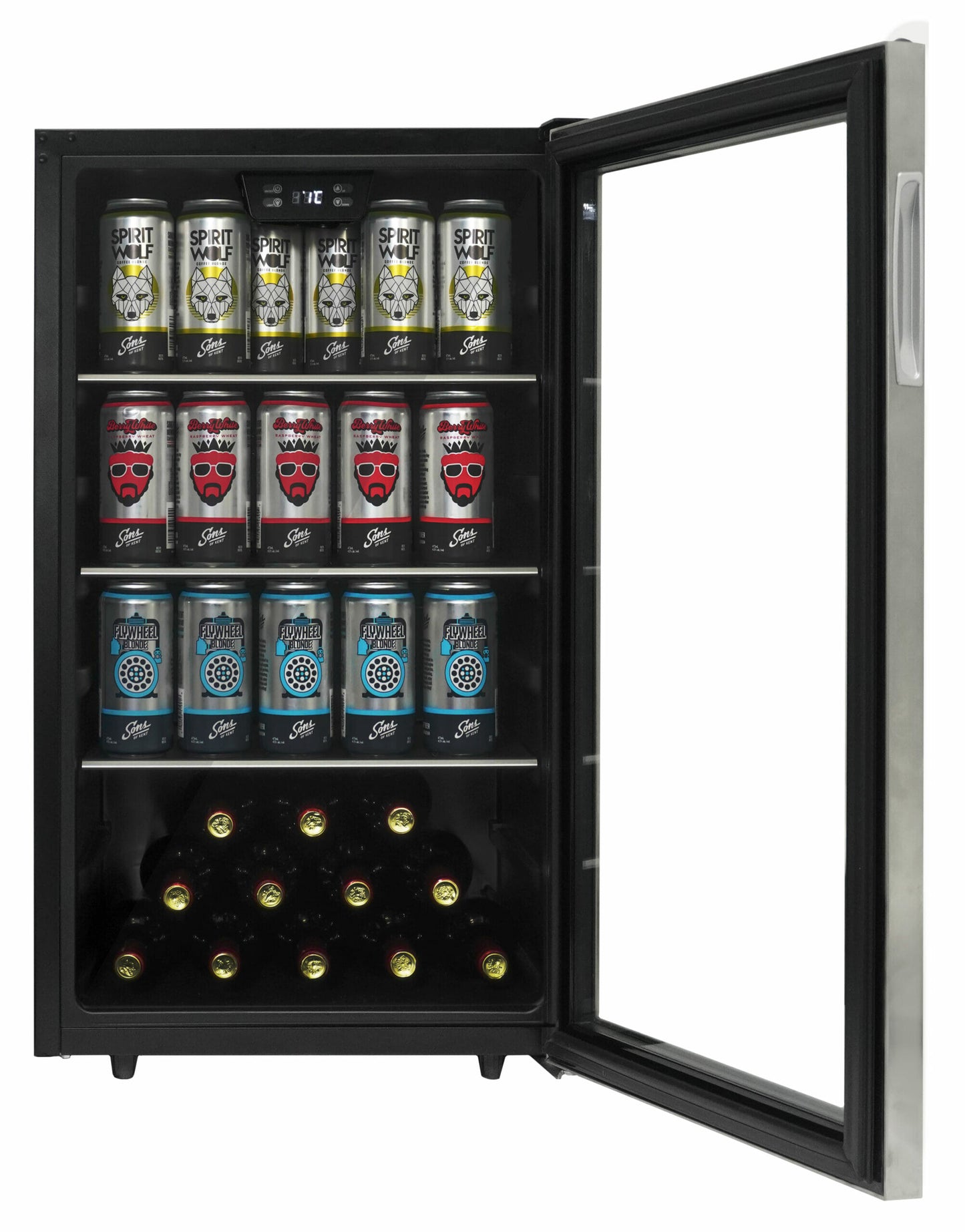 Danby 4.5 cu. ft. Free-Standing Beverage Center in Stainless Steel - DBC045L1SS