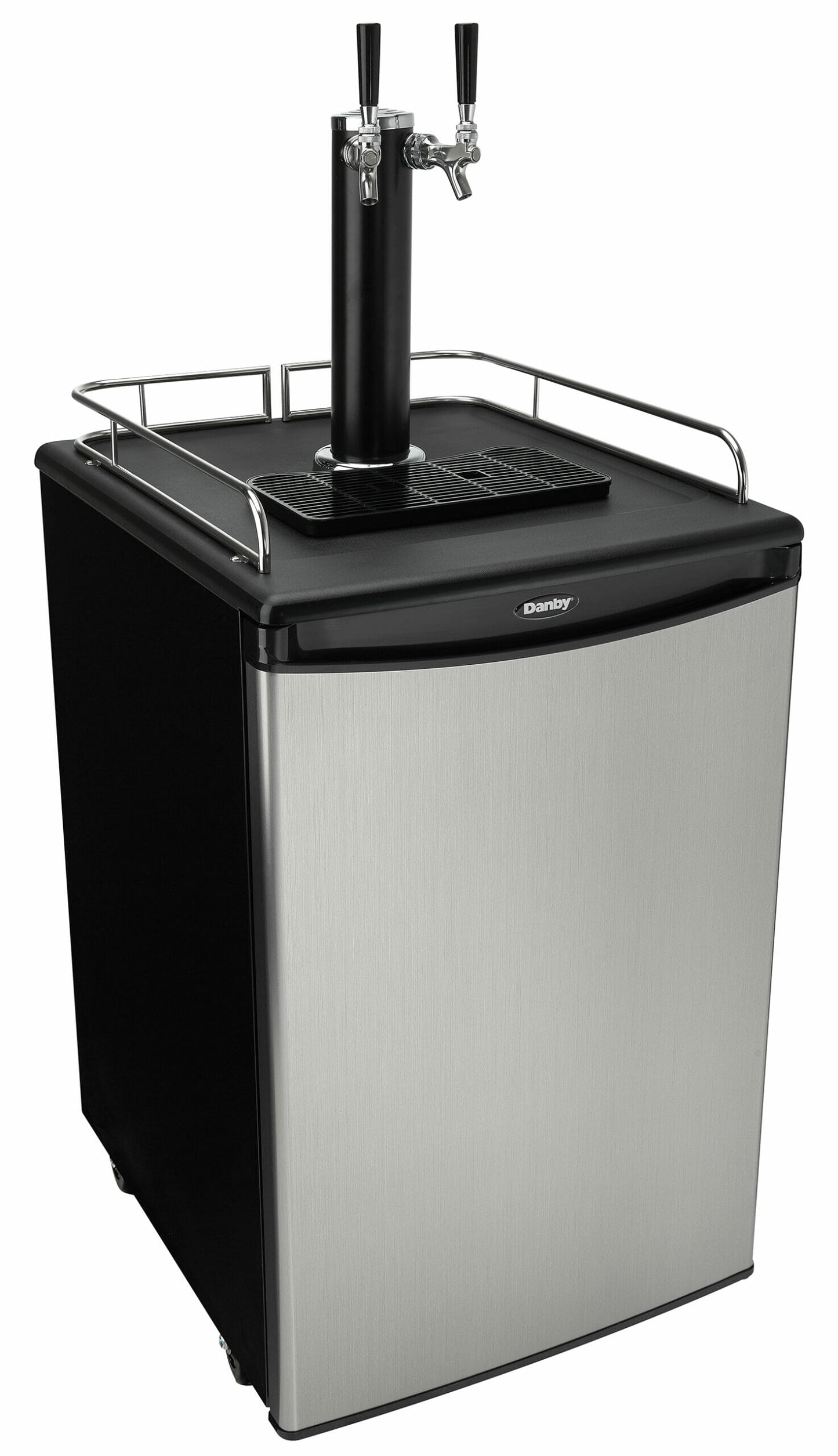 Danby 5.4 cu. ft. Dual-Tap Keg Cooler in Stainless Steel - DKC054A1BSL2DB