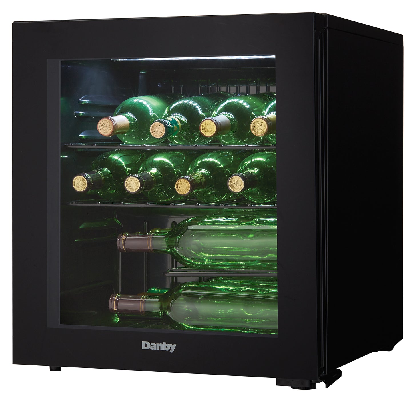 Danby 16 Bottle Free-Standing Wine Cooler in Black - DWC018A1BDB