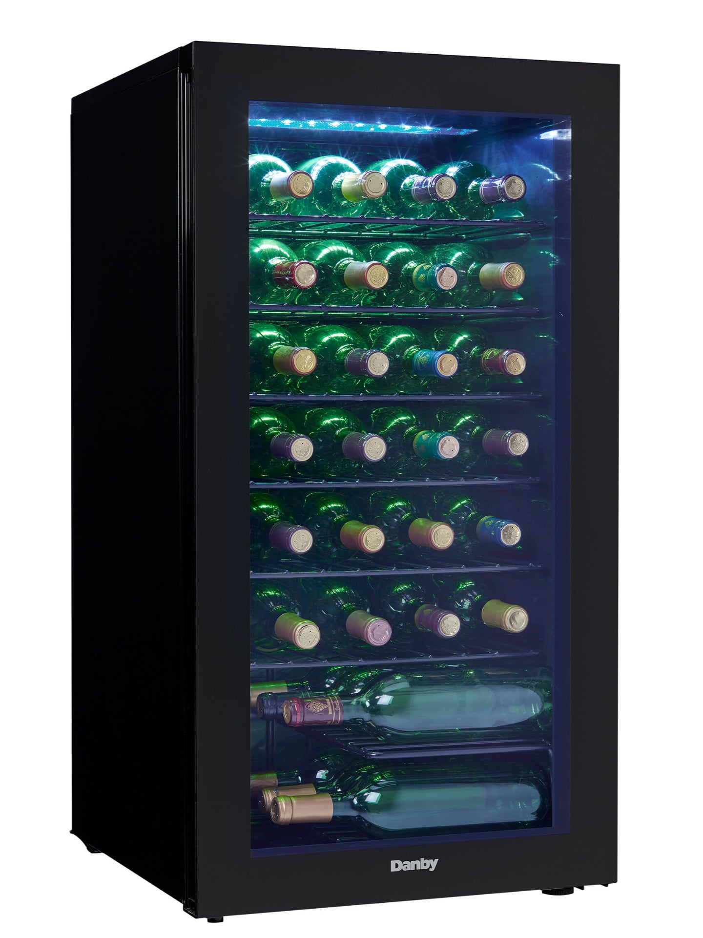 Danby 36 Bottle Free-Standing Wine Cooler in Black - DWC036A2BDB-6