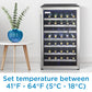 Danby Designer 38 Bottle Free-Standing Wine Cooler in Black Stainless Steel - DWC114BLSDD