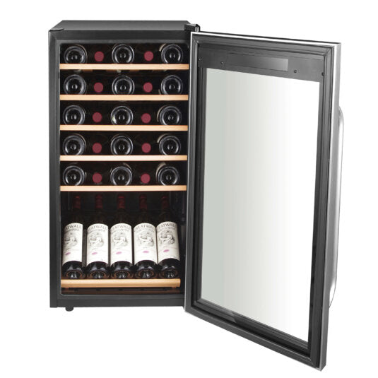 Whynter 34 Bottle Freestanding Stainless Steel Wine Refrigerator - FWC-341TS