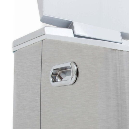 Whynter Portable Ice Maker with 49lb Capacity Stainless Steel with Water Connection - IMC-491DC