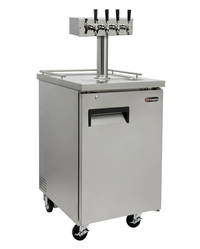 Kegco 24" Wide Four Tap Commercial Kegerator - ICXCK-1S-4
