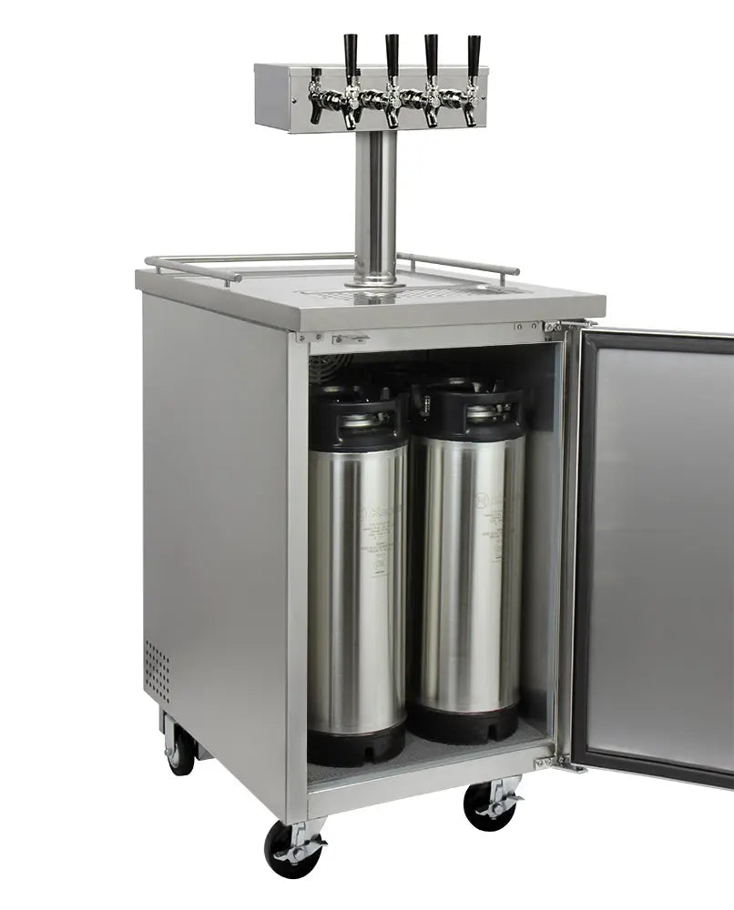 Kegco 24" Wide Four Tap Commercial Kegerator - ICXCK-1S-4