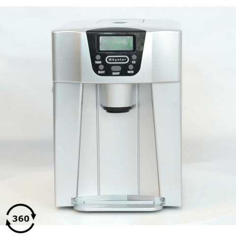 Whynter Countertop Direct Connection Ice Maker and Water Dispenser – Silver - IDC-221SC