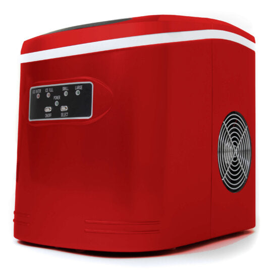 Whynter Compact Portable Ice Maker 27 lb capacity – Metallic Red - IMC-270MR