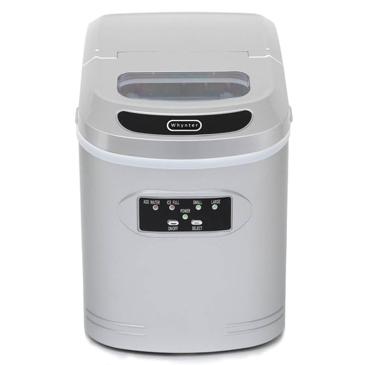 Whynter Portable Ice Maker 27 lb capacity – Metallic Silver