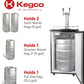 Kegco 20" Wide Dual Tap Stainless Steel Kegerator - K199SS-2NK