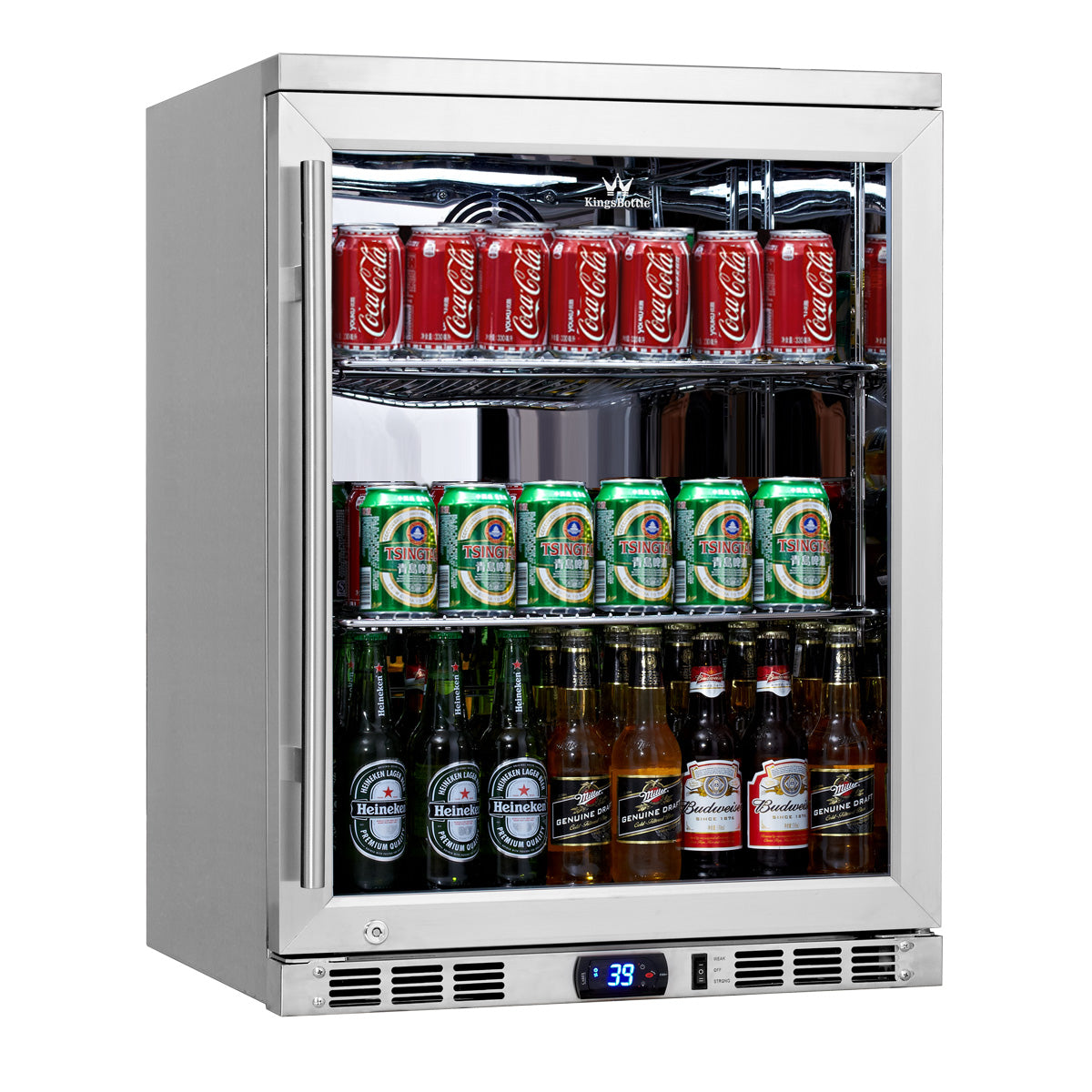 24 Inch Under Counter Beer Cooler Drinks Stainless Steel - KBU55M