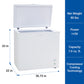 Koolatron Large Chest Freezer, 7.0 cu ft (195L), White - KTCF195