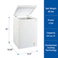 Koolatron Compact Chest Freezer, 3.5 cu ft (99L), White - KTC99
