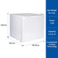 Koolatron Mini Upright Freezer 1.2 cu ft (34L) White - KTUF34