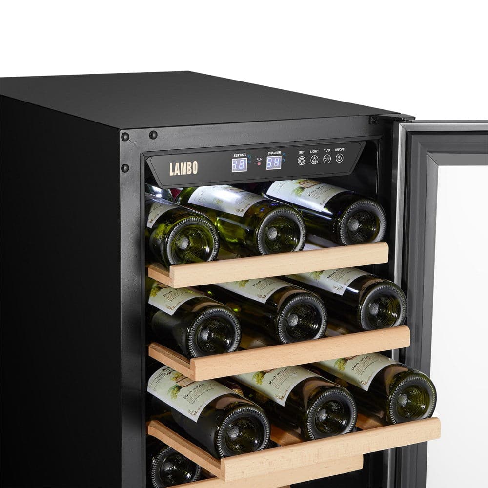 Lanbo 33 Bottle Single Zone Wine Cooler - LW33S