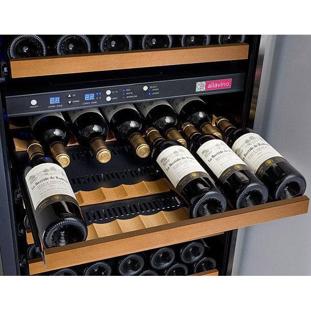 Allavino 24" Wide 172 Bottle Dual Zone Wine Refrigerator - VSWR172-2BR20