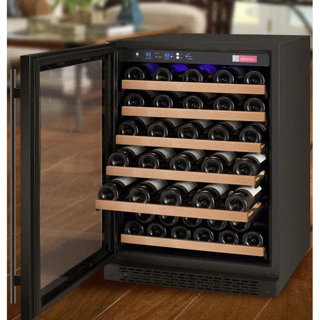 Allavino 24" Wide 56 Bottle Single Zone Wine Refrigerator - VSWR56-1BL20