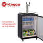 Kegco 24" Wide Dual Tap Black Commercial/Residential Digital Kegerator - Z163B-2NK