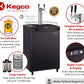 Kegco 24" Wide Dual Tap Black Commercial/Residential Digital Kegerator - Z163B-2NK