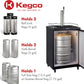 Kegco 24" Wide Single Tap Commercial/Residential Kegerator - Z163S-1NK