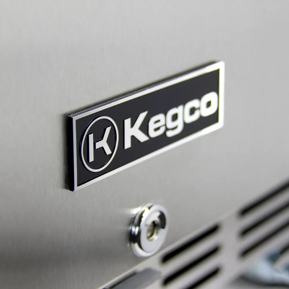Kegco 24" Wide Dual Tap Stainless Steel Kegerator - HK38BSC-2