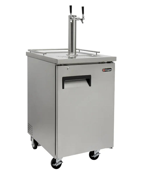 Kegco 24 Wide Dual Tap Commercial Kegerator - ICXCK-1S-2
