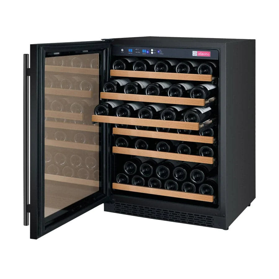 Allavino 24" Wide 56 Bottle Single Zone Wine Refrigerator - VSWR56-1BL20
