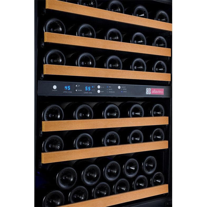 Allavino 24" Wide 56 Bottle Dual Zone Wine Refrigerator VSWR56-2BL20