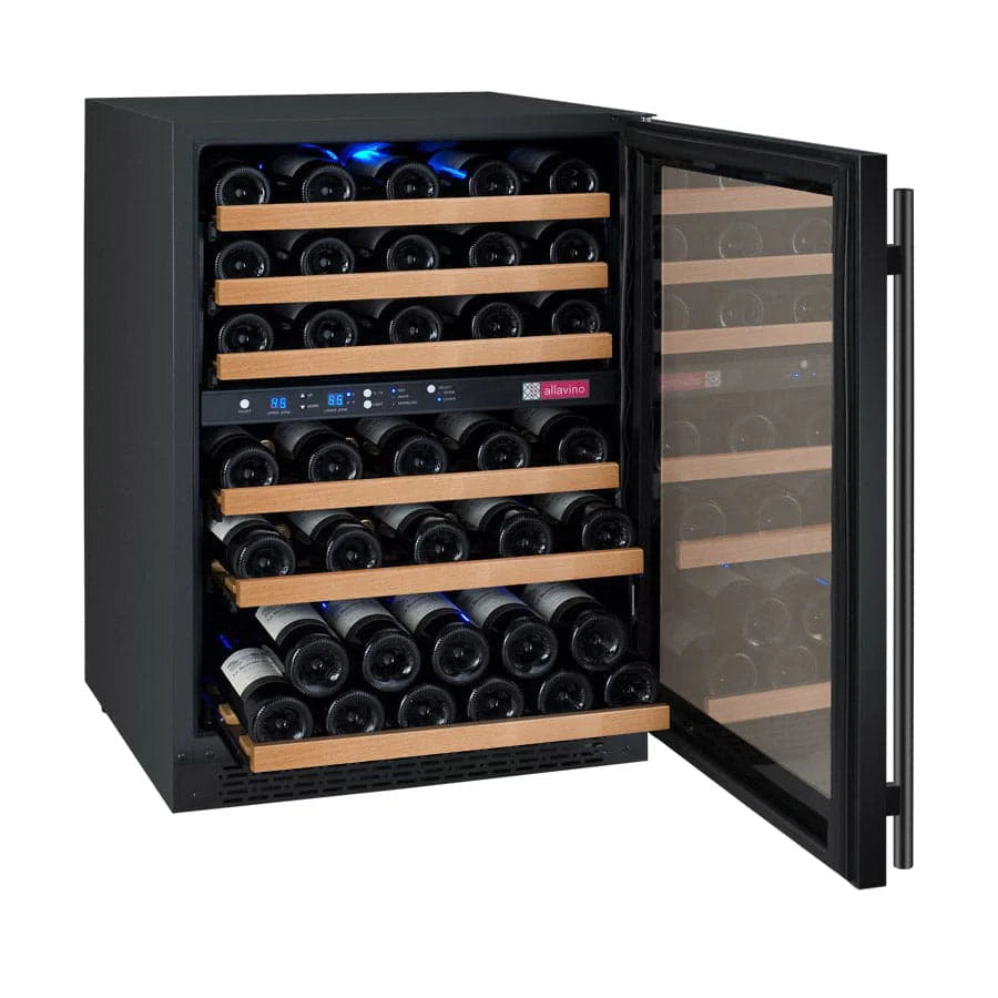 Allavino 24" Wide 56 Bottle Dual Zone Wine Refrigerator - VSWR56-2BR20